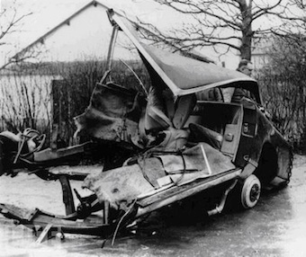 Illustration for article titled That Most Absurd of Car Accidents